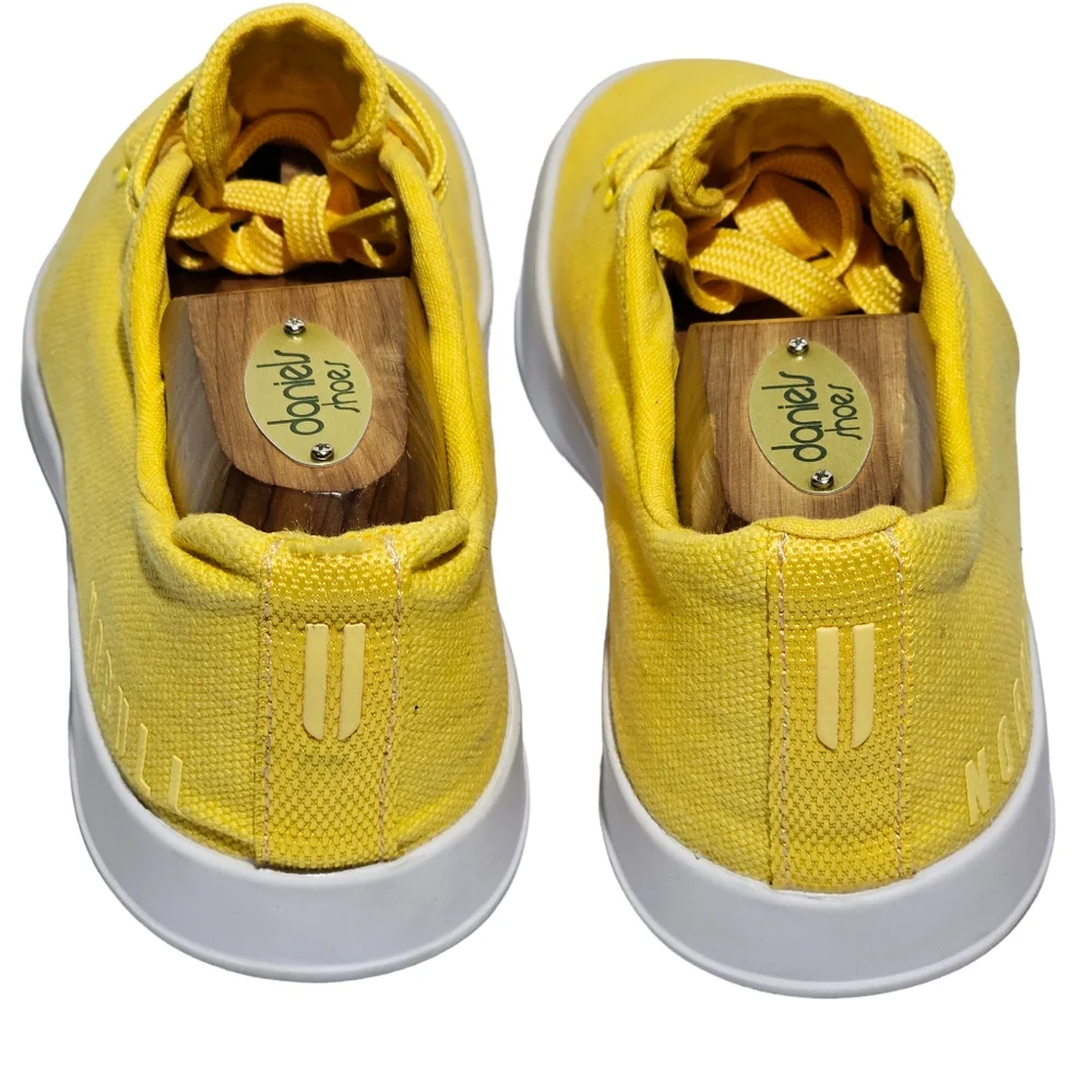 NOBULL Women’s Size 6 Canvas Trainer Sneaker Yellow Lifting Gym - Picture 6 of 13
